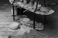 In his studio