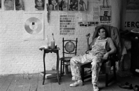 ca 1970 / Günther Uecker in Jefs studio 